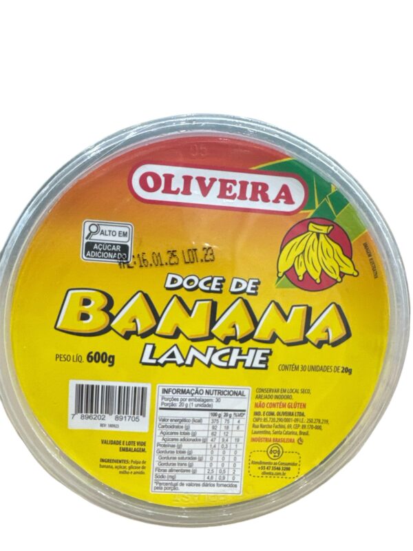 Oliveira Dulce de Banana 600g - Imagen 2