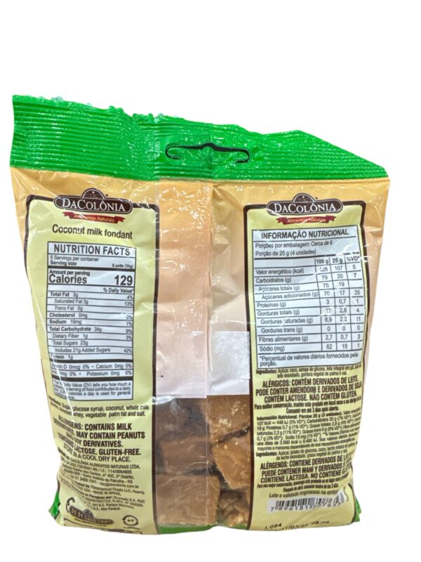Dacolônia Fondant de Leche C/Coco 160g - Imagen 2