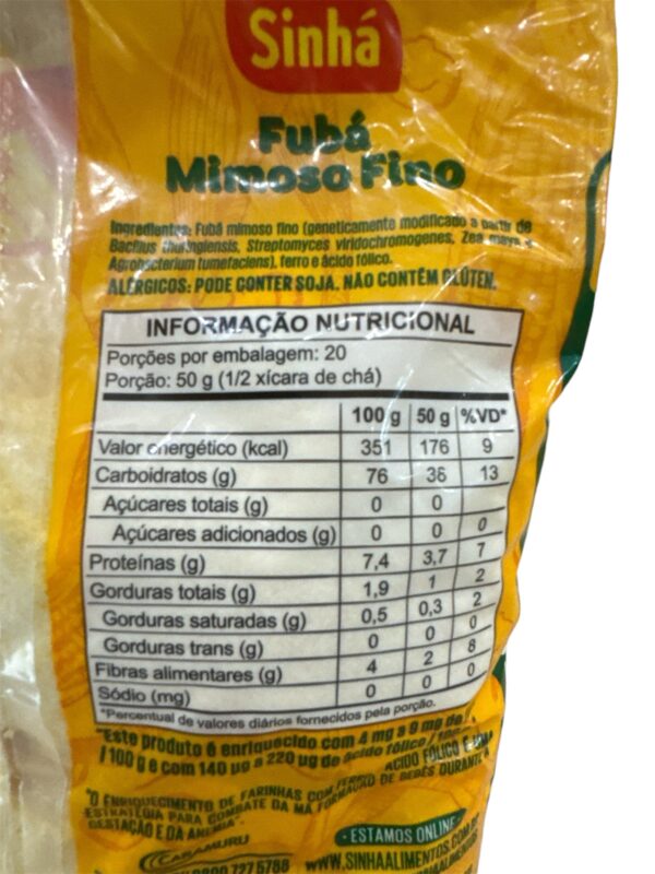 Fubá de Milho 1kg - Imagen 2