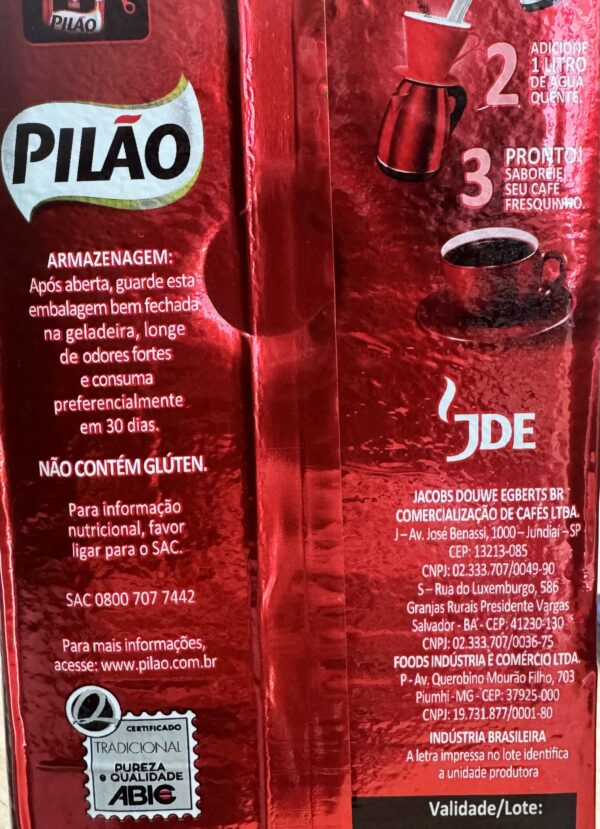 Café Pilão tradicional 500g - Imagen 2