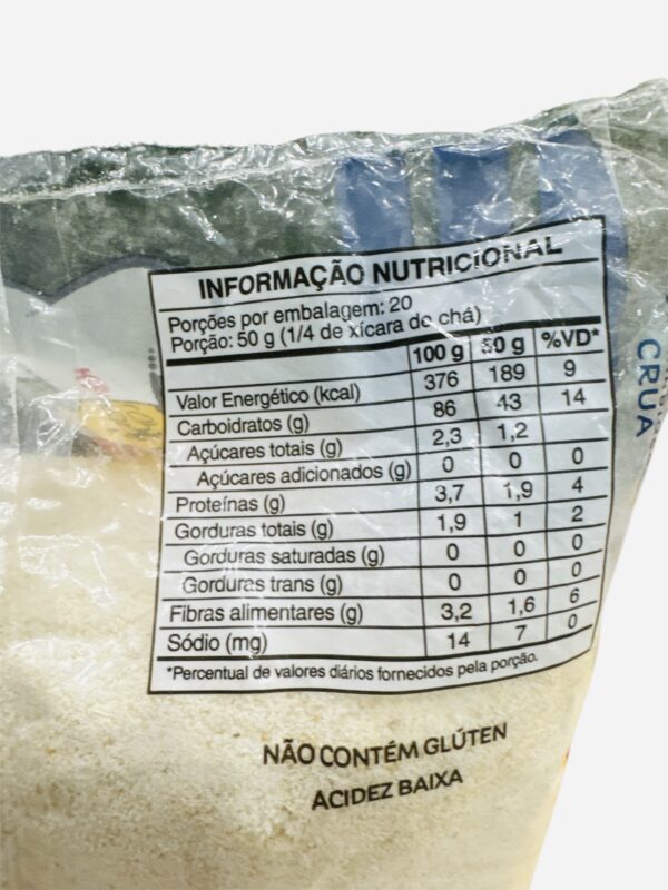 Farinha de Madioca Branca 1kg - Imagen 2
