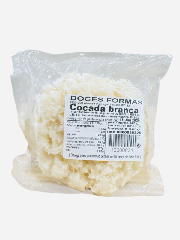 Cocada Branca Caseira 165g