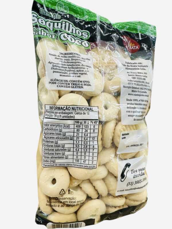 Biscoito Sequilhos Sabor Coco 350g - Imagen 2
