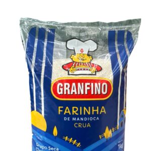 Farinha de Mandioca Crua & Fina  Granfino 1kg.